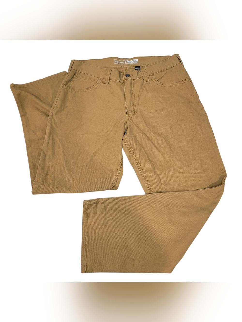 Carhartt Rugged Flex Relaxed Fit Canvas 5-Pocket Utility Work Pants 34x30 - Picture 3 of 7